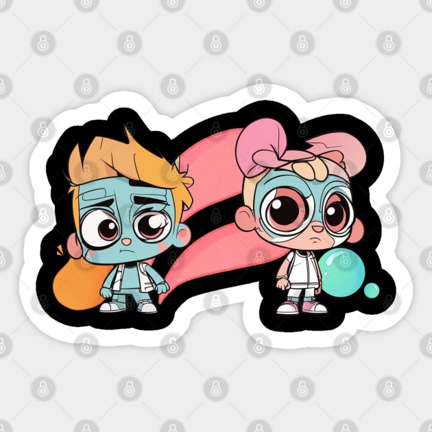 Cute Cartoon Characters! Sticker by SocietyTwentyThree